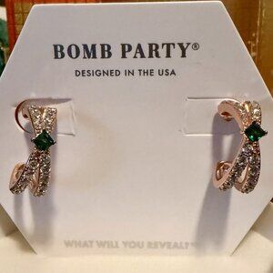 Bomb Party Earrings RBP 5917 "Hoop of Sparkle"